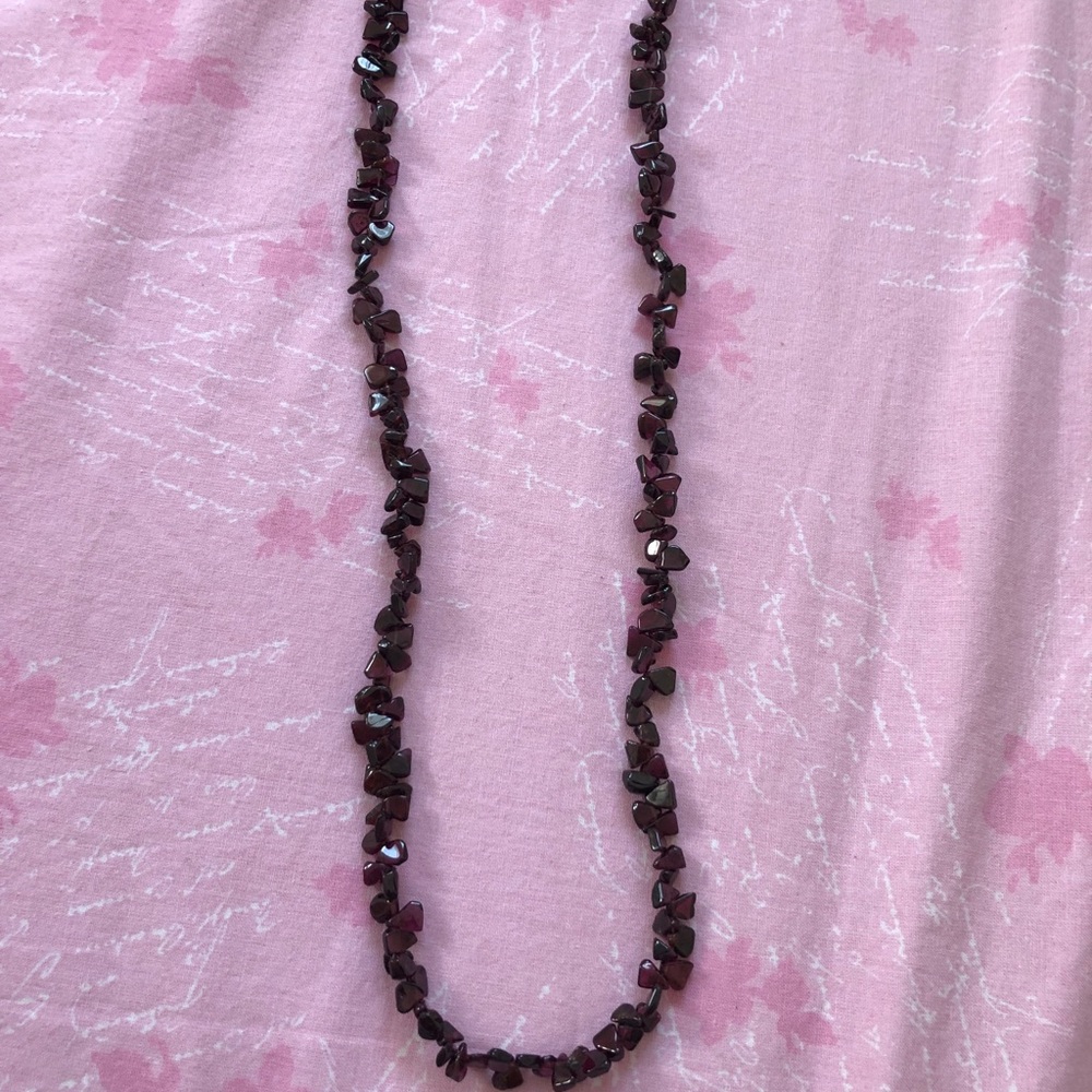 Beads  from pomegranate red